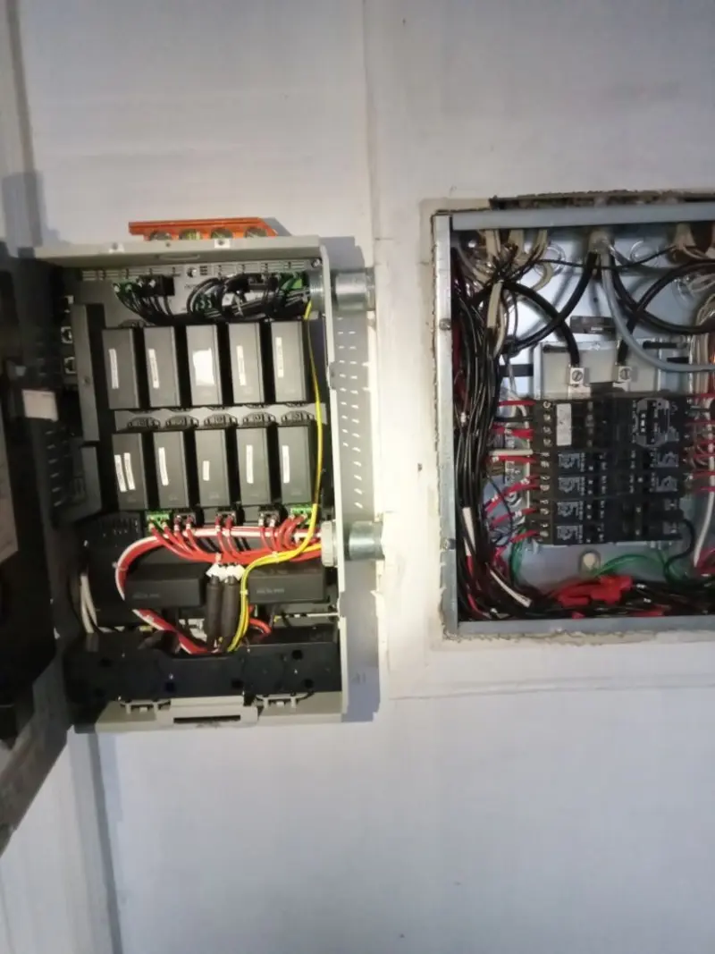 Electrical panel upgrade completed for Security Camera Wiring in Boonsboro